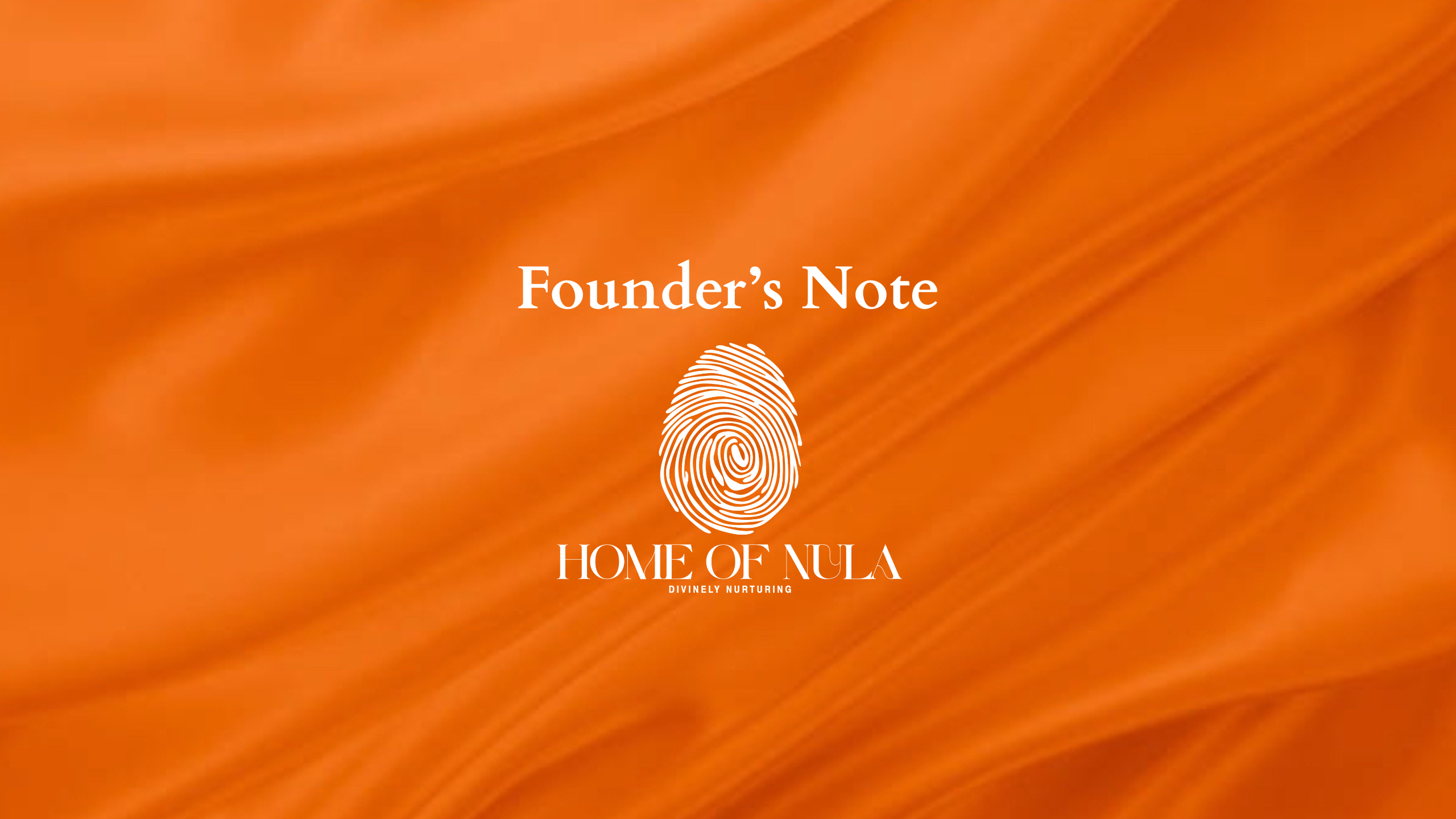 Founders Note Design Founder's Note – Home Of Nula®