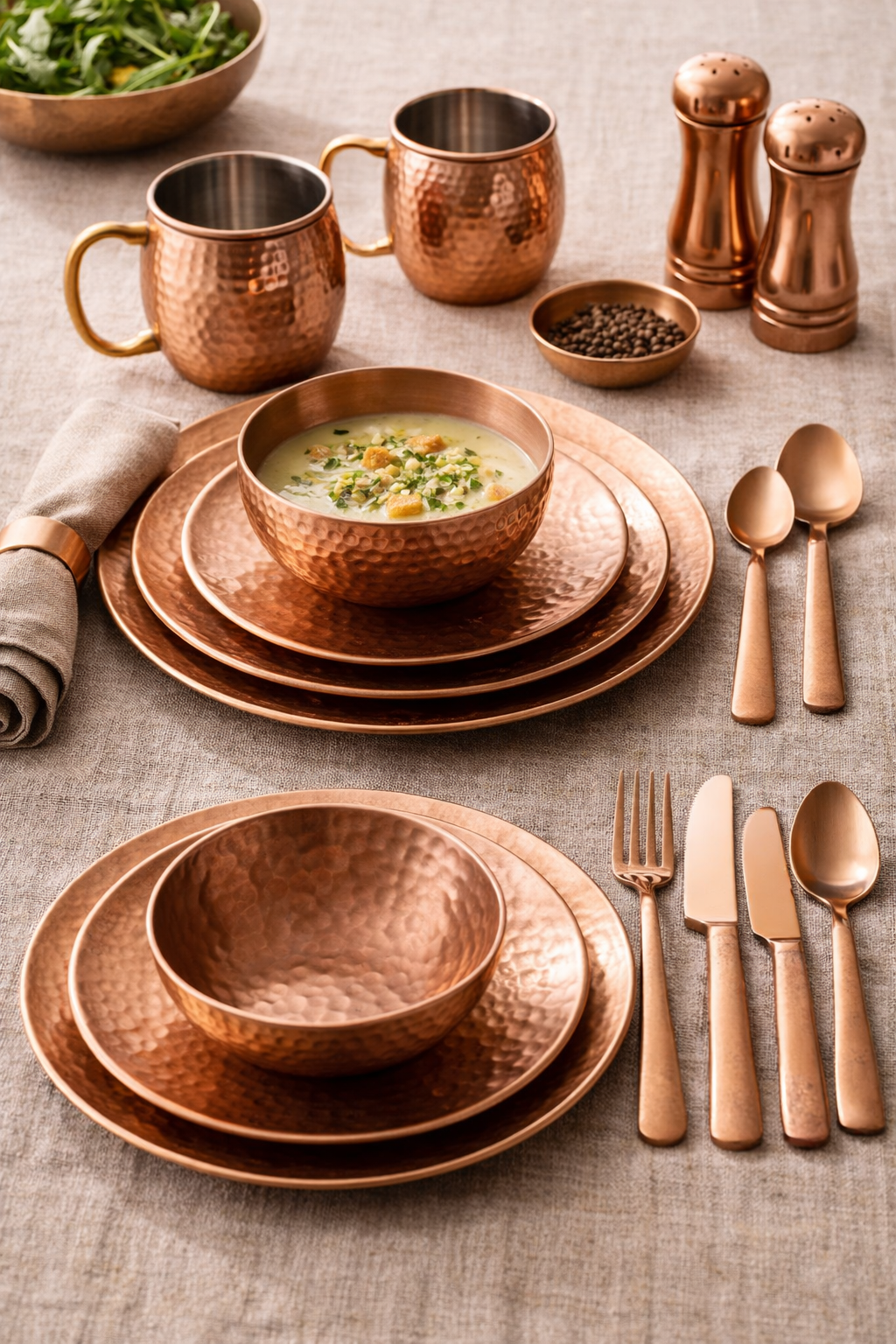 Signature Copper Dining Set