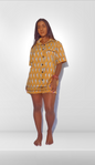 Mustard Mynae Bird Short Set by Global Inspired Threads