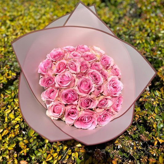 Pink Roses by Amen's Exquisite Florist